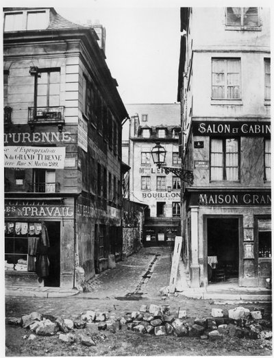 巴黎4 rue de Breteuil，从rue Reaumur向rue Vaucanson拍摄的视图，1858-78 作者 查尔斯·马维尔