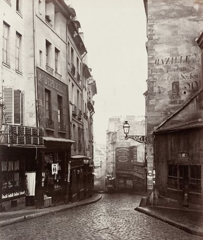 靠近Rue LaPlace交叉口的Rue de la Montagne-Sainte-Geneviève..., 186569。 作者 查尔斯·马维尔