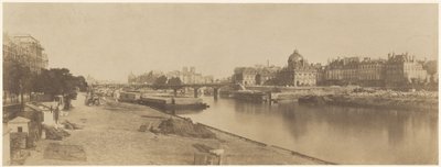 1853 年，从卡鲁赛尔桥望向巴黎圣母院的塞纳河（照片） 作者 查尔斯·马维尔