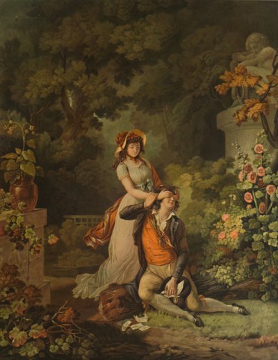 LAmant Surpris，《惊讶的情人》，1798年，1913年 作者 Charles Melchior Descourtis