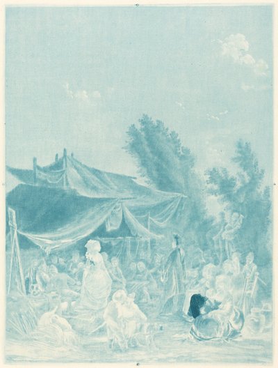 乡村婚礼，1785年。 作者 查尔斯·梅尔基奥·Descourtis
