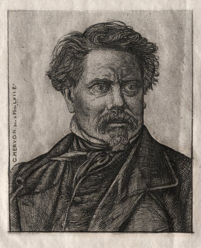 本杰明·菲永（Benjamin Fillon），《文人》，1862年。 作者 查尔斯·梅里昂