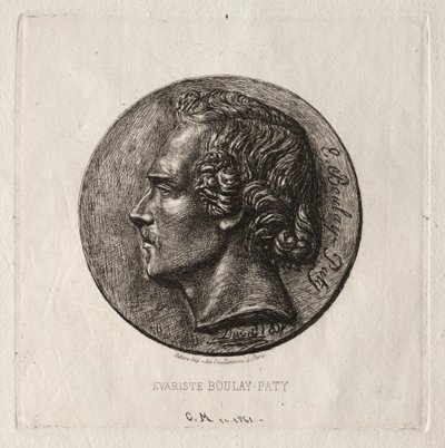 诗人Evariste Boulay-Paty，1861年。 作者 查尔斯·梅里昂