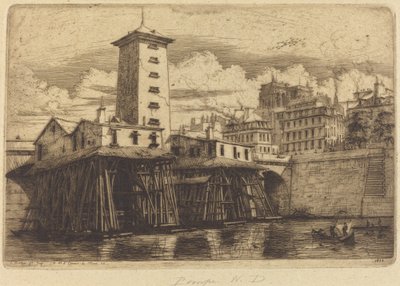 巴黎圣母院泵房（La Pompe Notre-Dame）。 作者 查尔斯·梅里昂