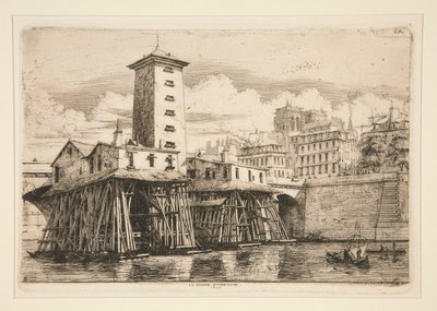圣母院水泵，1852 年 作者 查尔斯·梅里昂