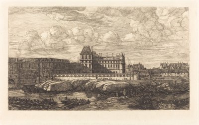 老卢浮宫，出自泽曼的画作，1651年 作者 查尔斯·梅里昂