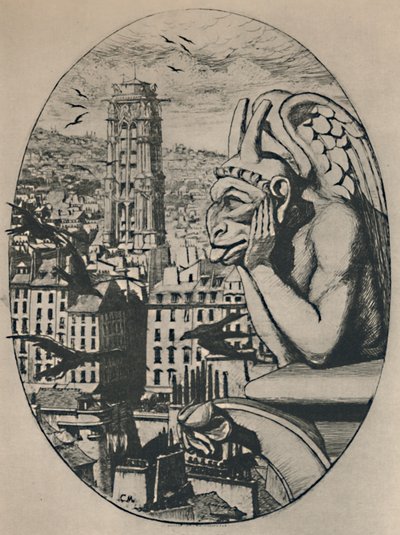 Le Stryge 8th State 6 34 x 5 18英寸，1853年，1927年 作者 查尔斯·梅里昂
