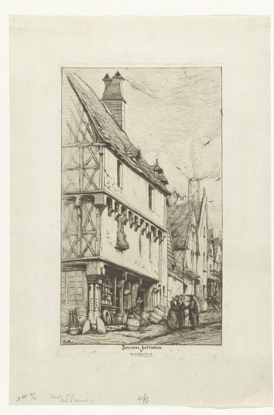 布尔日的老房子或音乐家之家
Ancienne habitation à Bourges（物名） 作者 查尔斯·梅里昂