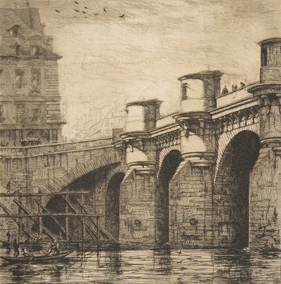 Pont-Neuf，巴黎，1853年。 作者 查尔斯·梅里昂