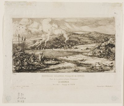 阿卡罗阿的法国小殖民地，1845 年 作者 查尔斯·梅里昂