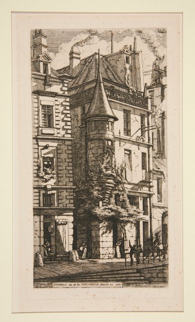 Tourelle，Rue de la Tixeranderie（带塔楼的房屋，Rue de la Tixeranderie） 作者 查尔斯·梅里昂