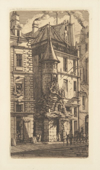 Tourelle, Rue de la Tixeranderie 作者 查尔斯·梅里昂
