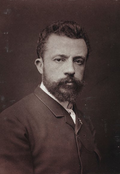 艺术和传记专辑，第5年，沙龙1885年;比利时画家Evariste Carpentier（1845-1922）的肖像 作者 Charles Michelez