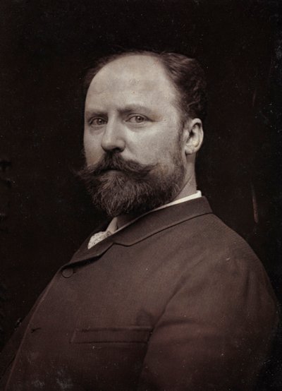 艺术和传记专辑，第5年，沙龙1885年;法国画家Paul Louis Narcisse Grolleron（1848-1901）的肖像 作者 Charles Michelez