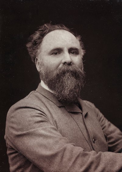 艺术和传记专辑，第5年，沙龙1885年;法国画家Diogenes Ulysses Napoleon Maillart的肖像（1840-1926） 作者 Charles Michelez