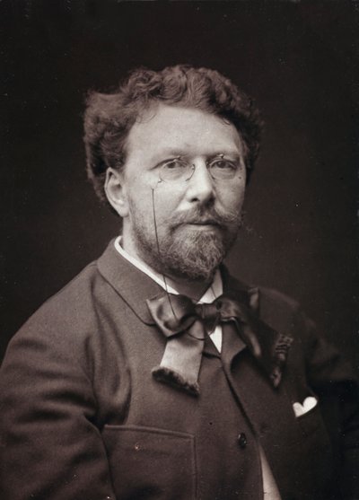 艺术和传记专辑，第5年，沙龙1885年;法国画家Alfred Pierre Joseph Agache的肖像（1843-1915） 作者 Charles Michelez