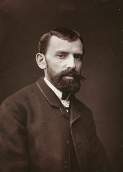 艺术和传记专辑，第6年，沙龙1885年;法国画家Victor Gabriel Gilbert（1847-1933）的肖像 作者 Charles Michelez