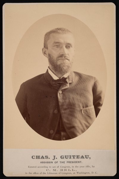 查尔斯-朱利叶斯-吉托的肖像 1841-1882年，1881年7月4日。 作者 Charles Milton Bell