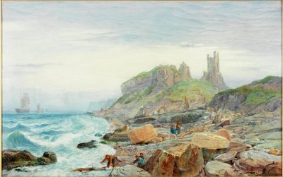 1864年Northumbrian Keep的废墟 作者 查尔斯·纳皮尔·海米