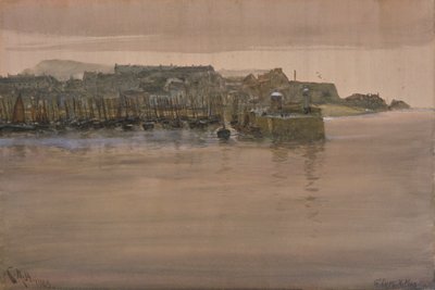 圣艾夫斯，圣诞节，1908年（wc＆gouache on paper） 作者 查尔斯·纳皮尔·海米