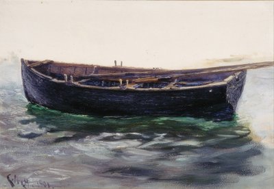 船的研究（纸上油（粘在卡上）） 作者 查尔斯·纳皮尔·海米