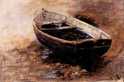 一个小艇的研究，1901年（纸上油） 作者 查尔斯·纳皮尔·海米