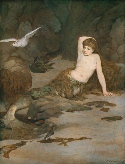 美人鱼》，19世纪末，约1930年。   作者 查尔斯·纳皮尔·肯尼迪
