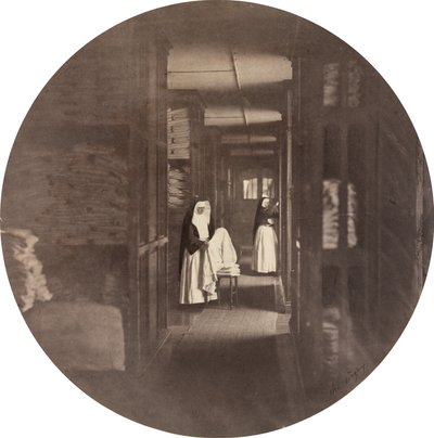 Asile Impérial de Vincennes：亚麻布房间，1859年。 作者 查尔斯·内格雷