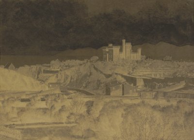 戛纳的瓦兰布罗萨城堡，约1852年。 作者 查尔斯·内格雷