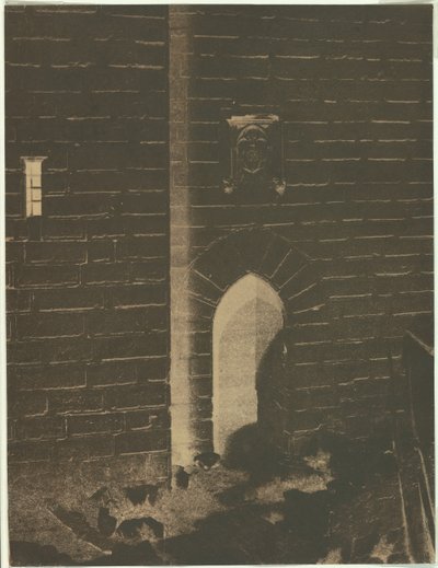 马约尔山，修道院塔柱，约1852年。 作者 查尔斯·内格雷