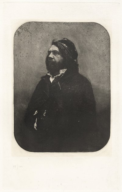 Planche VIII - Portrait de Théophile Gautier, d