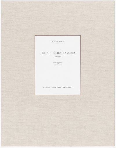 十三幅螺旋画（Treize Héliogravures） 作者 查尔斯·内格雷，安德烈·詹姆斯