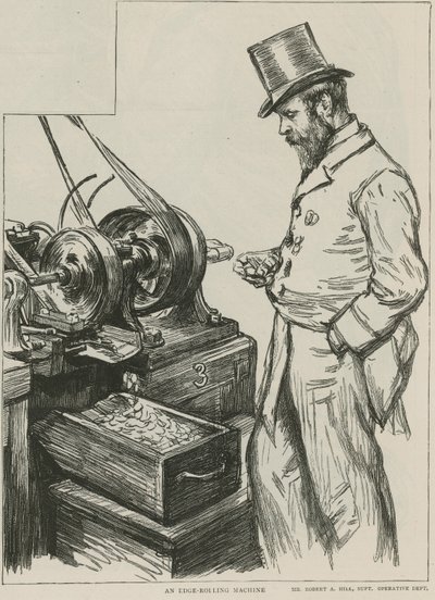 皇家铸币厂的边缘轧制机 作者 Charles Paul Renouard
