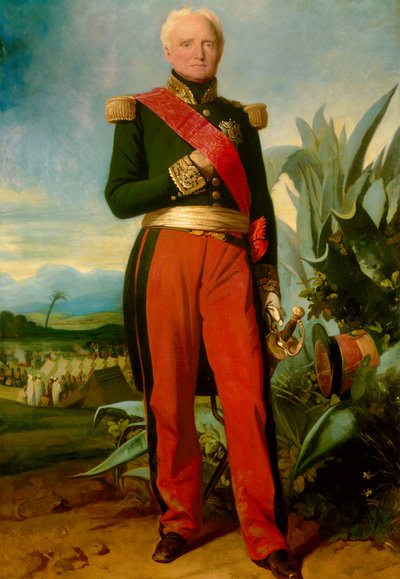托马斯·罗伯特·布格德·德拉皮康纳里 (1784-1849) 的肖像，1844 年伊斯利公爵，1843 年法国元帅查尔斯·拉里维埃 (Charles Lariviere，1798-1876 年) 作画，1845 年太阳。 2,19x1,45 m 作者 查尔斯·菲利普·拉里维埃