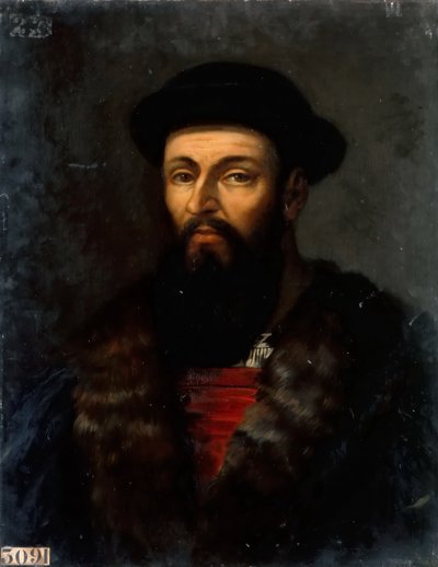 麦迪伦（Ferdinand Magellan）肖像1470-1521 作者 查尔斯·菲利普·拉里维埃