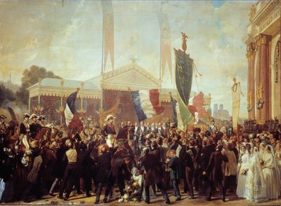 路易-拿破仑-波拿巴亲王（1808-1873）10月17日在巴黎凯旋。 作者 查尔斯·菲利普·拉里维埃