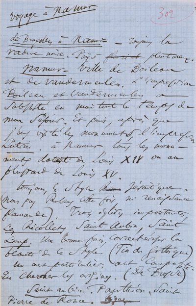 波德莱尔的小册子&39;Pauvre Belgique&39;描述了他1864年前往那慕尔的旅行 作者 查尔斯-皮埃尔·波德莱尔