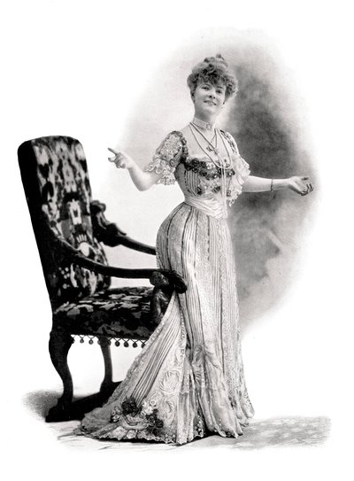 巴黎女演员，夏洛特·维厄小姐，1901年。 作者 查尔斯·鲁特林格