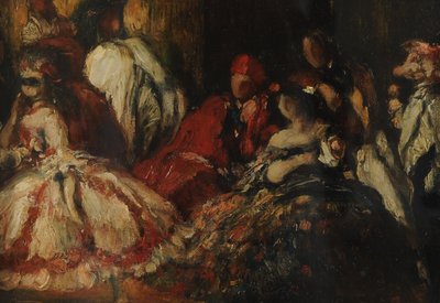 一个化装晚宴，c.1903 作者 查尔斯·里基茨