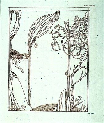 奥斯卡-王尔德的《没有秘密的斯芬克斯》插图，由埃尔金-马修斯和约翰-莱恩出版。 作者 查尔斯·里基茨