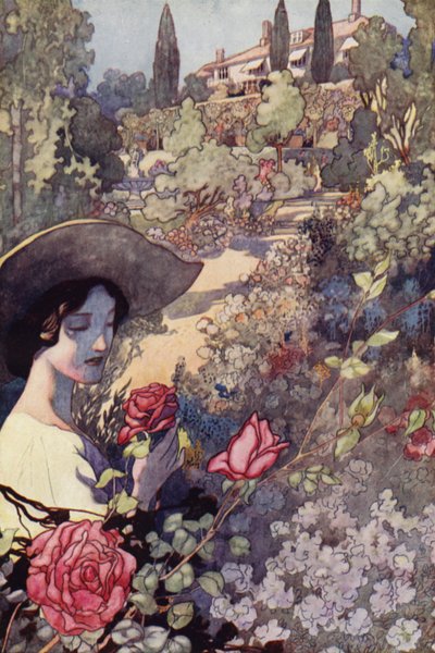 Our Sentimental Garden: Summer (colour litho) 作者 查尔斯·罗宾逊