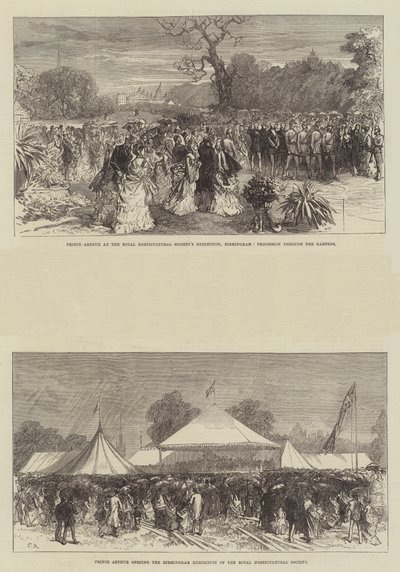亚瑟王子参加伯明翰皇家园艺学会的展览 作者 Sir John Charles Robinson