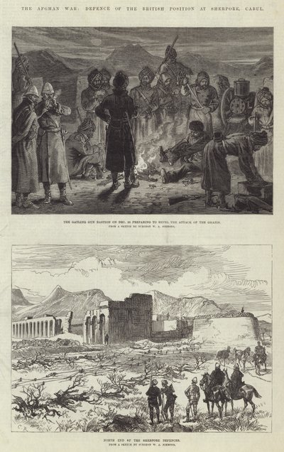 阿富汗战争，防卫英国在谢尔波尔的位置，卡布尔 作者 Sir John Charles Robinson