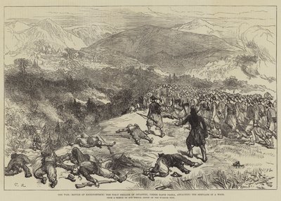 战争，Kniejesevacz之战，步兵第一旅，在Hafiz Pasha之下，攻击木头中的Servians 作者 Sir John Charles Robinson