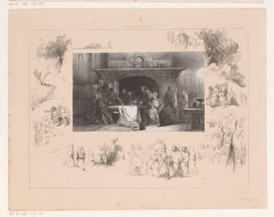 围桌而坐的骑士 作者 荷兰人 Maatschappij van Schoone Kunsten