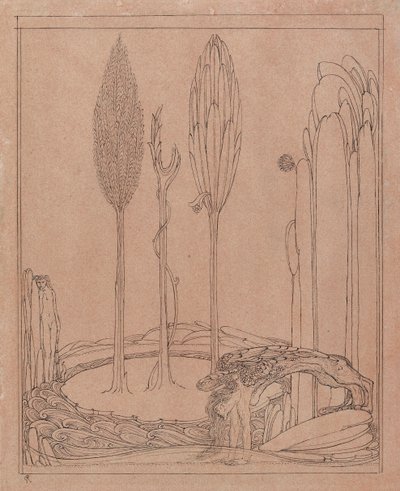 蹲在玛吉边上，19世纪末 作者 查尔斯·里基茨