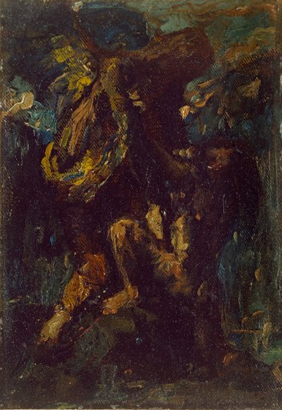 雅各与天使的搏斗，19世纪 作者 查尔斯·里基茨