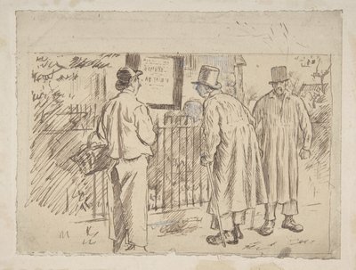 披着羊皮的狼，1870-1891。 作者 查尔斯·塞缪尔·基恩
