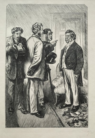 1868年，我们的圣诞节土耳其-鲍勃斯比先生关心。 作者 查尔斯·塞缪尔·基恩