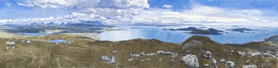 Achiltibuie 全景，2011 年（布面油画） 作者 查尔斯·辛普森